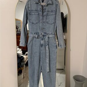 GAP Women's Denim Jumpsuit with Belt